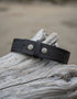 Lee River Black Snap On Setanta Celtic Leather Belt