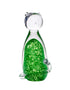 Irish Shamrock Glass Cat