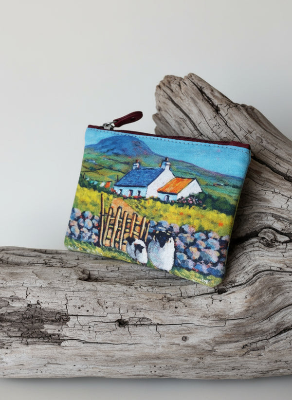 Irish Leather Small Zip Purse - Cottage