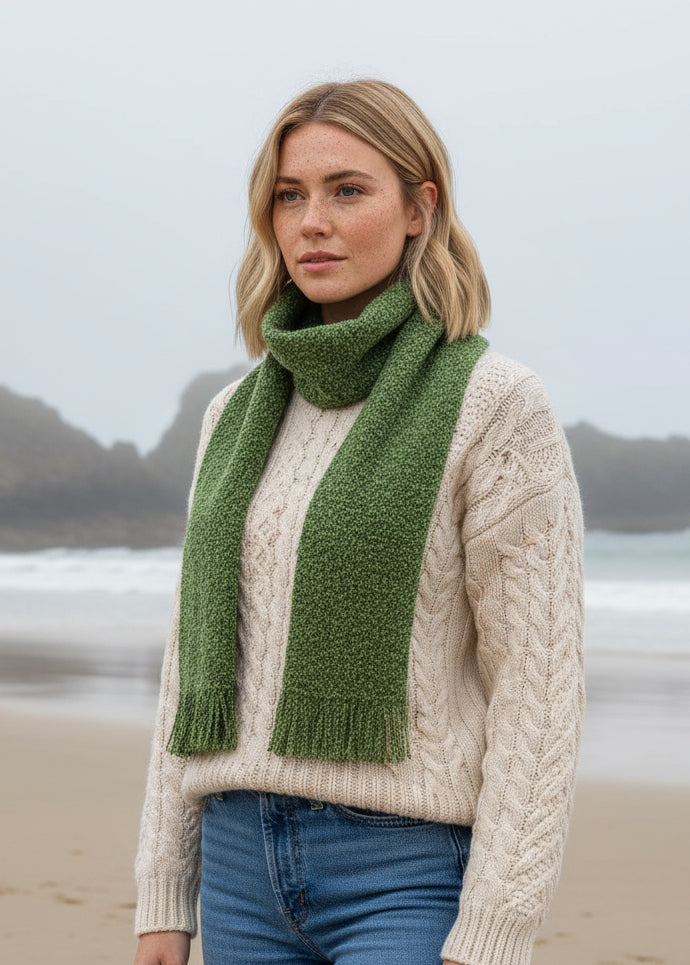 Mucros Skellig Scarf | Green