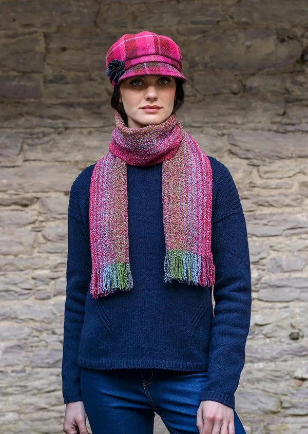 Mucros Weavers Pink Mix Skellig Scarf