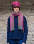 Mucros Skellig Scarf | Pink Lilac Green