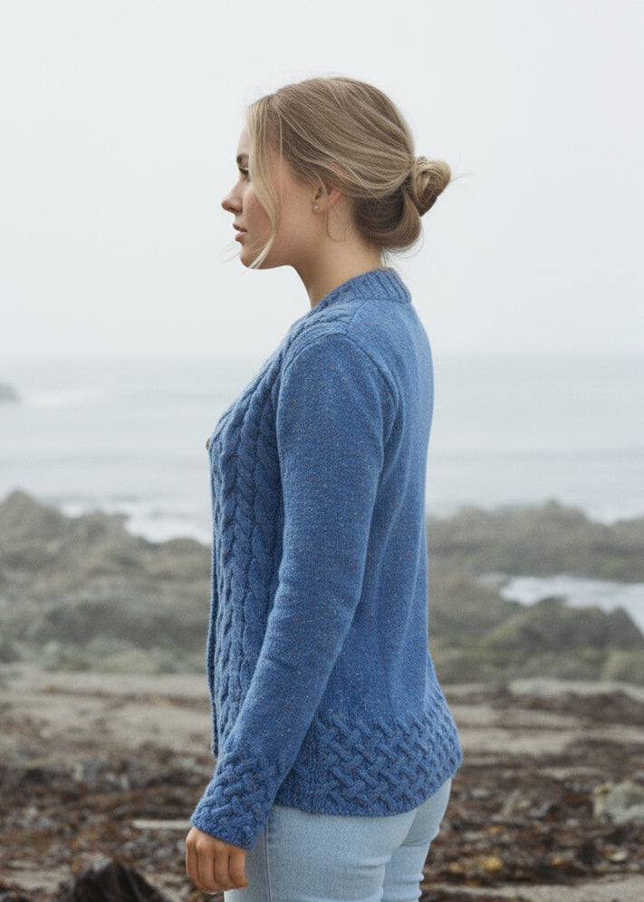 IrelandsEye Horseshoe Aran Cardigan | Marina
