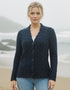 IrelandsEye Horseshoe Aran Cardigan | Rich Navy