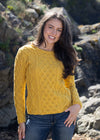IrelandsEye Lambay Aran Sweater | Sunflower
