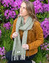 McNutt Lambswool Scarf | Spotted Green