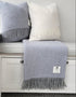 Mcnutt Wool Reversible Blanket | Starlight Blue
