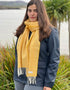 McNutt Lambswool Scarf | Sunflower Herringbone