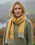 McNutt of Donegal Sunshine Tweed Scarf | 100% Merino Lambswool