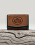 Irish Leather Tri Fold Wallet - Shamrock