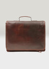 Luxury Irish Leather Satchel Bag - Brown
