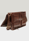 Luxury Irish Leather Satchel Bag - Brown
