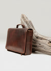 Luxury Irish Leather Satchel Bag - Brown