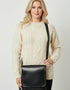 Tinnakeenly Leather Messenger Bag - Black