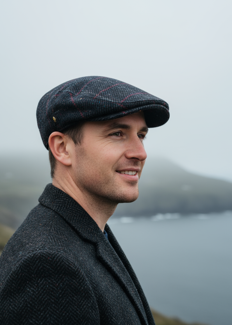 The Dubliner Cap | Navy Check