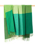 John Hanly Lambswool Throw | Green Block