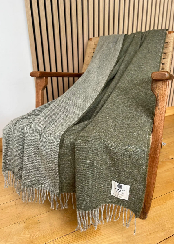 Mcnutt Pure Wool Throw | Thyme