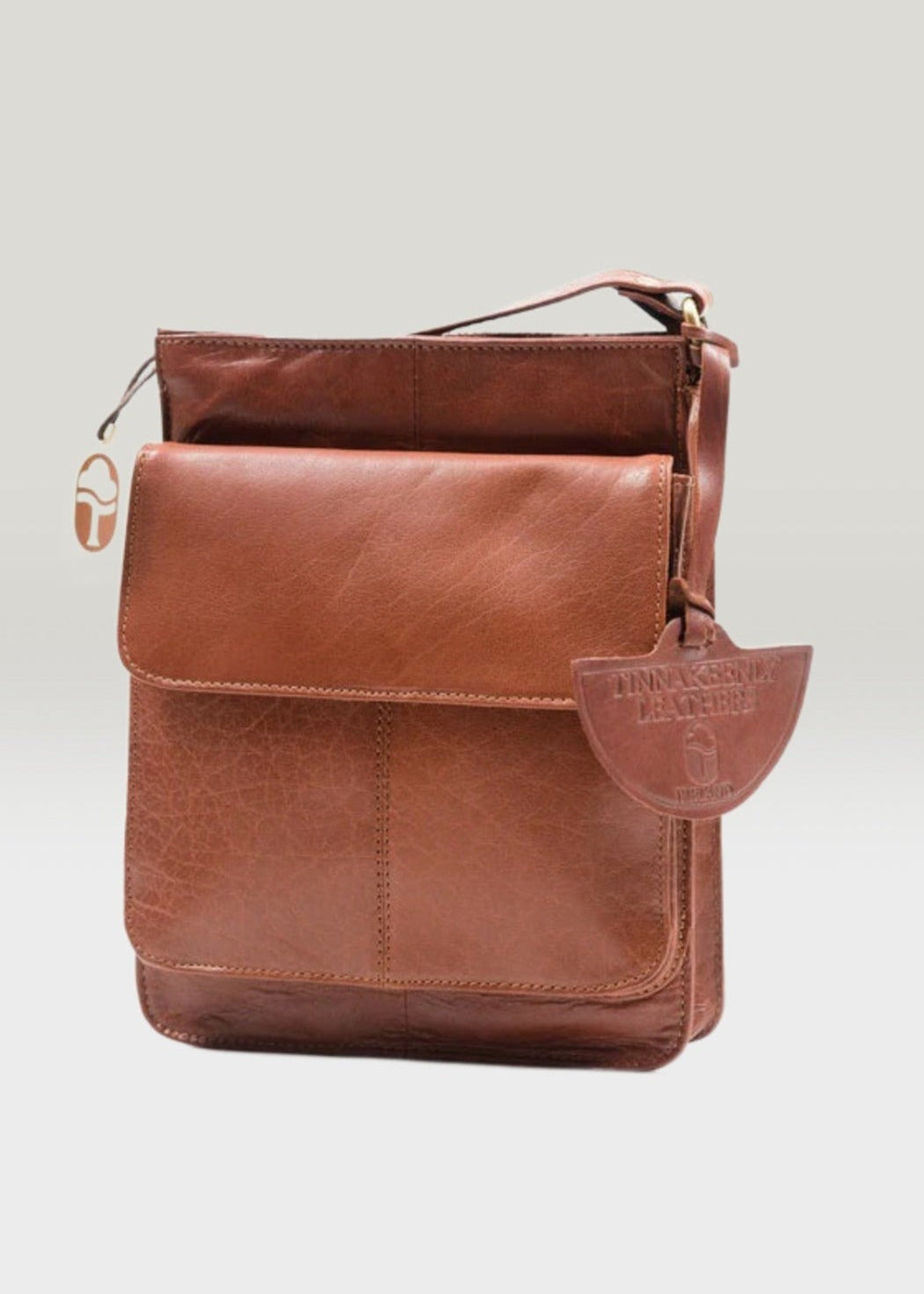 Luxury Irish Leather Sling Bag - Tan