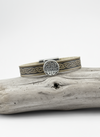 Trinity Green Celtic Cuff Leather Bracelet