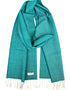 McNutt of Donegal Tropical Green Herringbone Scarf | Pure Merino Lambswool