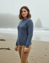 Unisex Aran Worsted Wool Sweater - Traditional Irish Knitwear | Denim