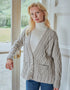 Valentia Trellis Aran Cardigan | Oatmeal