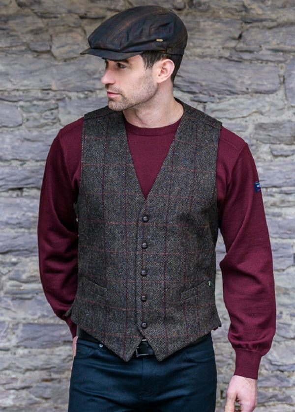 Mucros Tweed Waistcoat | Brown