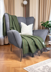 McNutt Tweed Blanket | Meadow Green