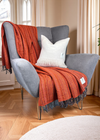 McNutt Tweed Throw | Tangerine