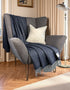 McNutt Herringbone Throw | Faded Denim