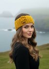 Erin Aran Knitted Flower Wool Headband | Sunflower