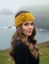 Erin Aran Knitted Flower Wool Headband | Sunflower