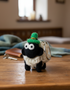 Knitted Wool Standing Sheep Keyring
