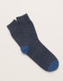 West Of Ireland Merino Socks | Denim Blue Toe