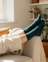 West of Ireland Cashmere Mix Socks | Petrol
