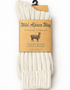 Wild Alpaca Socks | White