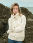 Double Collar Aran Trinity Cardigan | Natural