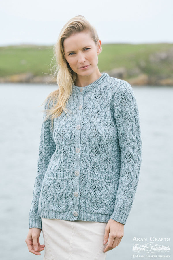 Aran Lace Style Lumber Cardigan | Mermaid