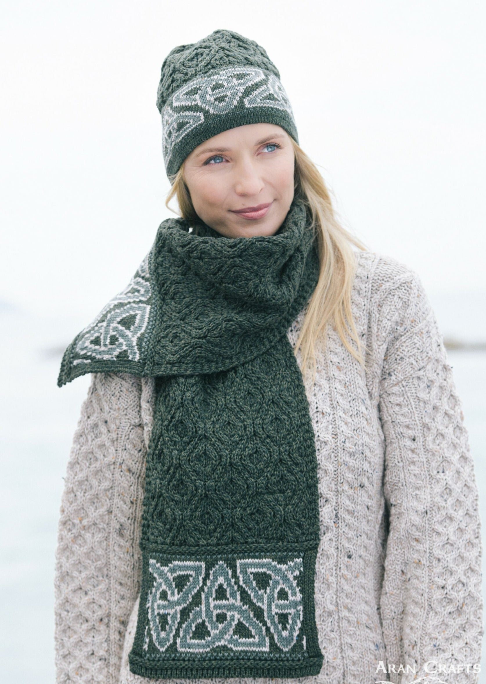 Copy of Celtic Jacquard Scarf | Green