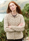 Aran Popcorn Stitch Cardigan