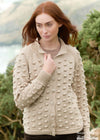 Aran Popcorn Stitch Cardigan | Parsnip