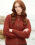 Merino Wool Short Aran Cardigan | Sienna