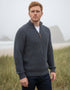 Fisherman Rib Half Zip Sweater | Cormorant