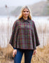 Mucros Country Cape | Premium Wool Check Cape