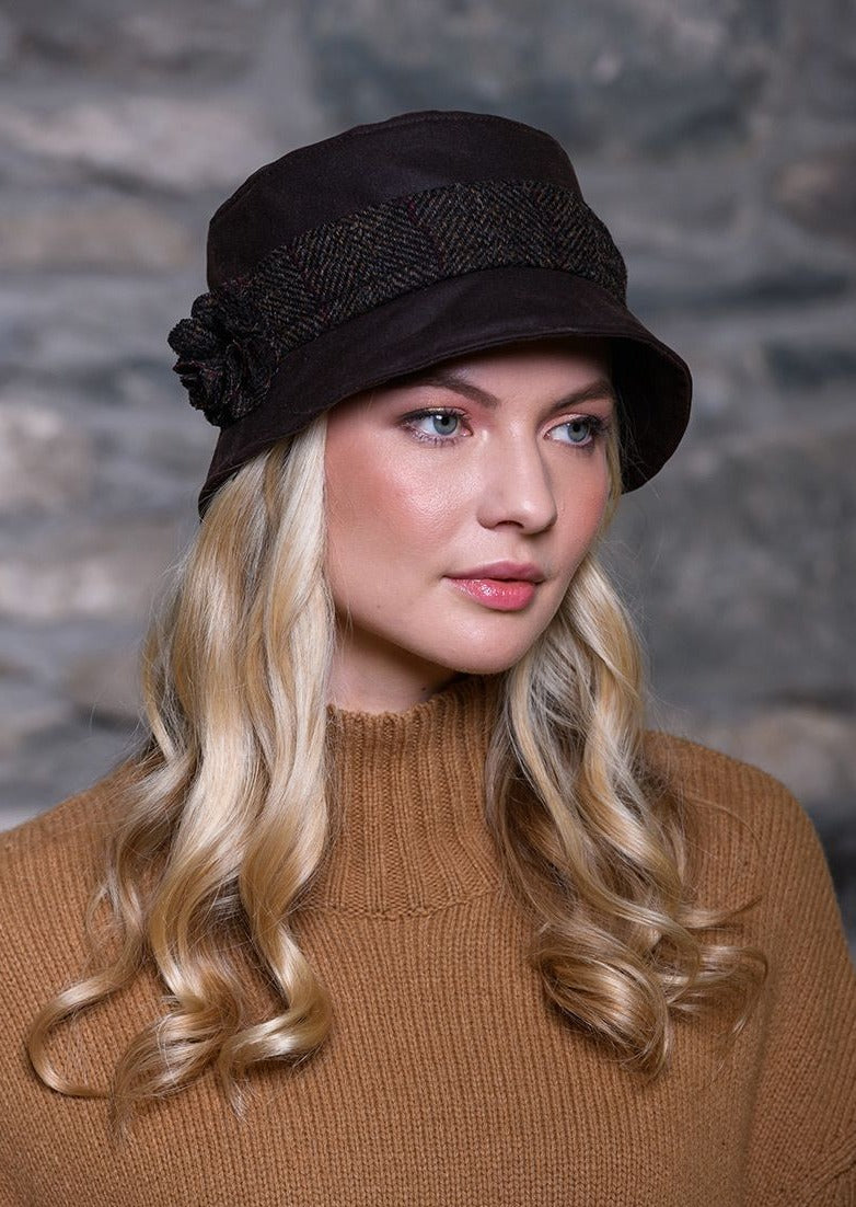 Brown Kate Wax Hat Mucros Weavers