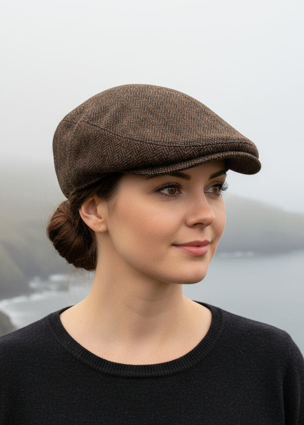 Pure Wool Aran Cap | Whiskey