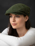 Aran Green Herringbone Flat Cap | 100% Pure New Wool | Irish Made