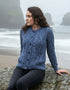 Ladies Aran Cardigan | Denim