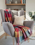 McNutt Urban Block Alpaca Throw | Irish Heritage Blanket