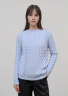 Aran Crew Neck Supersoft Sweater - Clearance